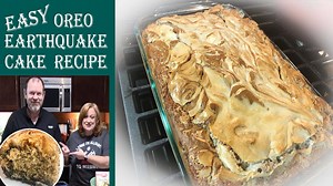 Oreo Earthquake Cake. Bake up this easy and scrumptious cake using oreos and a box cake mix. recipe here: https://catherinesplates.com/oreo-earthquake-cake/ | Catherine's Plates