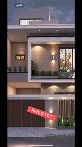 Modern beautiful Front 22 feet elevation design | Modern Home Elevation Designer Nagpur