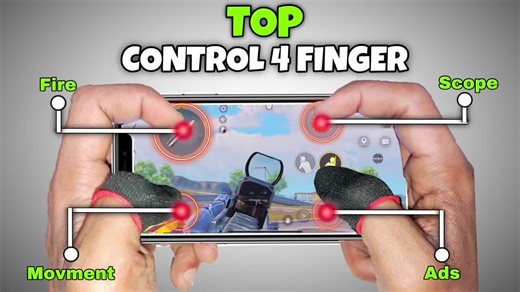 Kode Layout 4 Jari Terbaik untuk PUBG Mobile