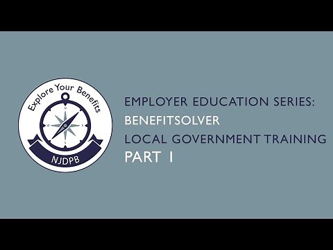 Benefitsolver – Local Government Training Part 1
