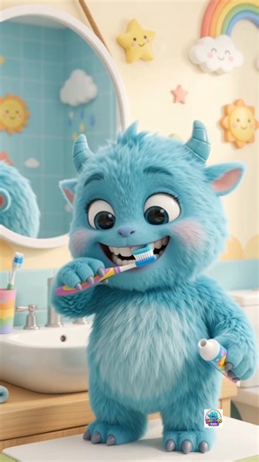 Teeth Monster Brushes His Teeth! | Fun Kids Song