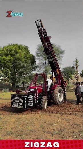 Powerful Machine for Drilling and Creating Deep Holes for Farming and Construction