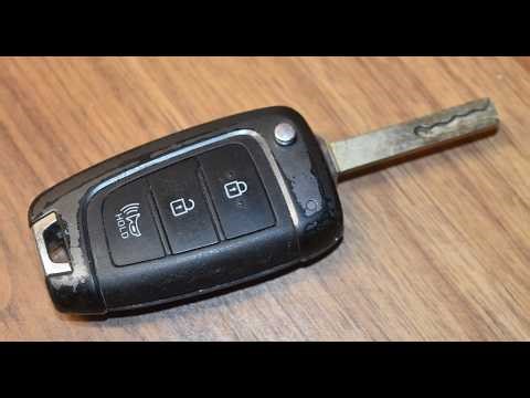 2018 - 2022 Hyundai Accent & Sonata Keyless Entry Flip Key Fob Battery Replacement