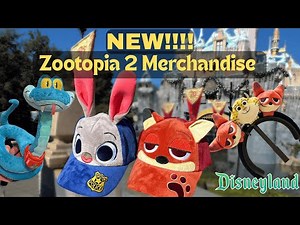 NEW!!! Zootopia 2 merchandise at Disneyland!!! Plushies, Ears, Hats & More 🦊🐰