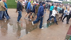 Raw sewage backed up, sat in puddles at Phoenix Open