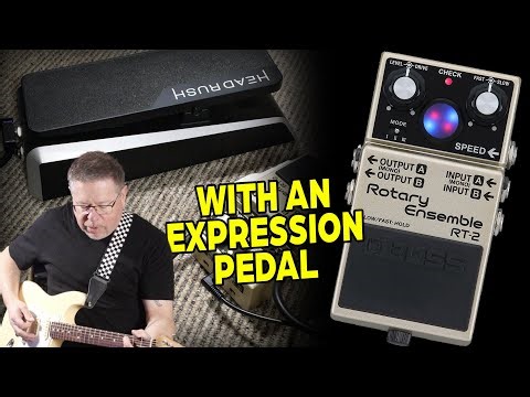 BOSS RT-2 Rotary Ensemble with expression pedal