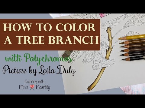 How to color a TREE BRANCH |