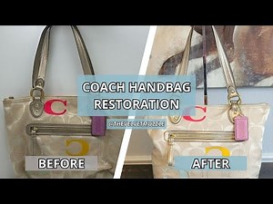 How to Clean & Restore a Coach Poppy Embroidered Handbag | A Gross Thrifted Find | Handbag Rehab