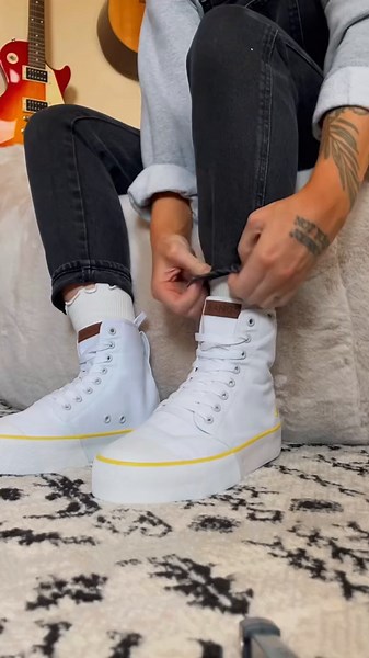 Styling my New BANGS Platform Sneakers