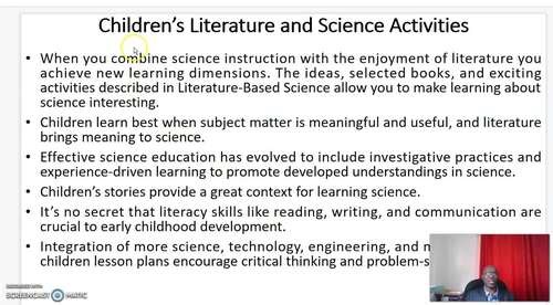 Children’s Literature and Science Activities