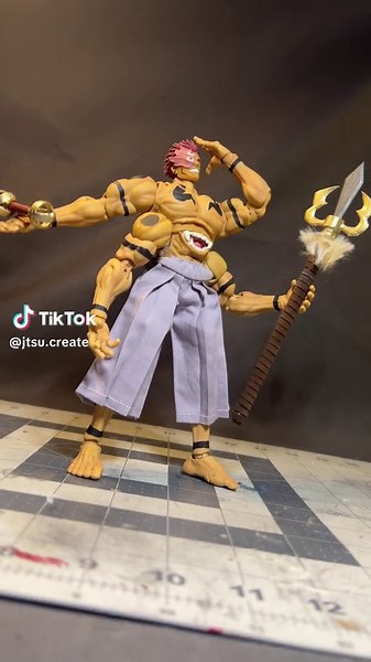 Custom Heian Sukuna Yujiro Hanma Body Figure | Jujutsu Kaisen