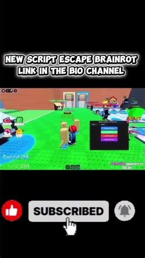 Escape Tsunami for Brainrots Script | Auto Farm & Infinite Money | Pastebin#roblox#shorts#roblox