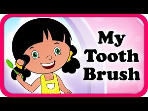 My Tooth Brush Lyrical Video | English Nursery Rhymes Full Lyrics For Kids & Children