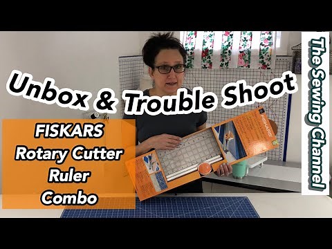 FISKARS Rotary Cutter Ruler Combo Unboxing Review ~ The Sewing Channel