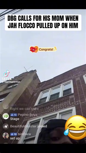 DBG runs from Jah flocco on live & yells for his moms help 😂#viral #fyp #DBG
