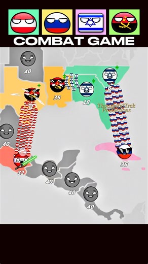 🇦🇹 vs 🇷🇺🇮🇱🇦🇴 Countryballs Combat Mode | Fast & Furious Attack #smartgadget