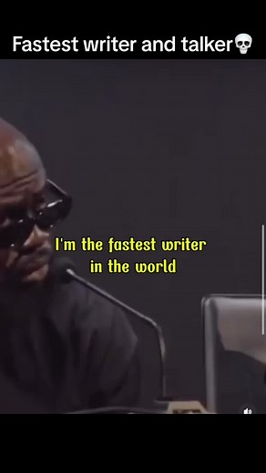 El escritor y hablante más rápido del mundo