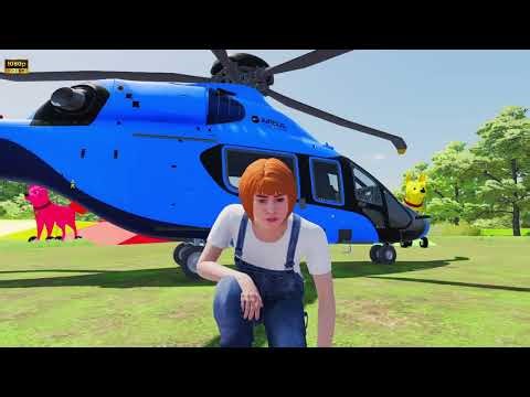 DEER FARM COLOR PARADE! All Rainbow Trucks Transporting Animals | Farming Simulator 22