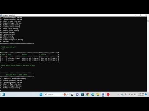 tugas pengembangan aplikasi command line interface (sherina mart)