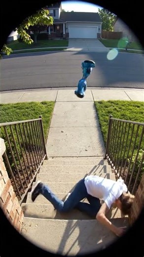 Hoverboard Down Stairs 🛹💥 #hoverboardfail #funnyclip