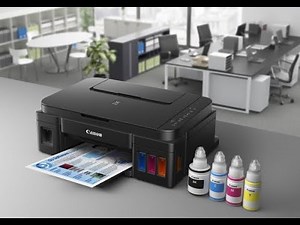 Распаковка и подготовка к работе принтера Canon Pixma G3501