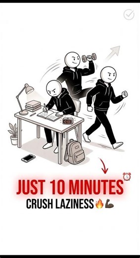 The 10-Minute Rule⏳ That Destroys Laziness🔥💪