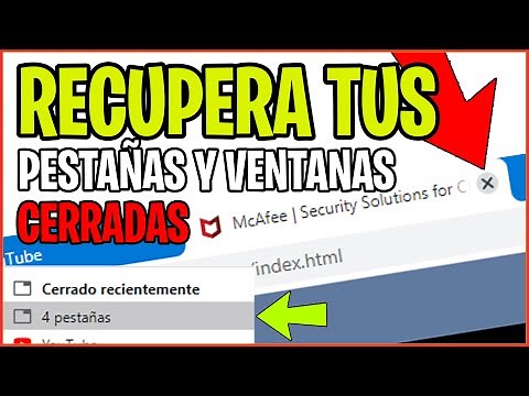 Cómo RECUPERAR PESTAÑAS Y VENTANAS DE INTERNET CERRADAS en CUALQUIER NAVEGADOR