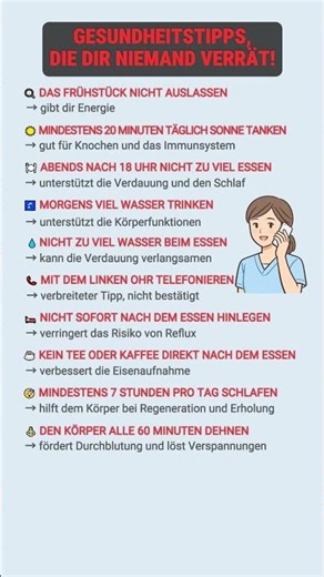 Gesundheitstipps, die dir niemand verrät!