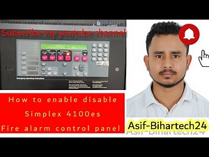How to disable enable simplex 4100es // How to check device details//simplex 4100 panel password 333