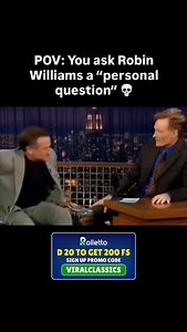 The SPEED of this man’s wit was unmatched! 🔥 Robin Williams could turn any conversation into comedy gold in 0.2 seconds. This classic moment with Conan shows exactly why he was the king of quick comebacks. ✨ Robin Williams was known for doing up to 40 takes of the same scene with different improvisations ✨ He could switch between 20 different voices in a single interview ✨ Late Night bookers would literally leave extra time in the schedule just for Robin’s unpredictable energy ✨ This era of lat