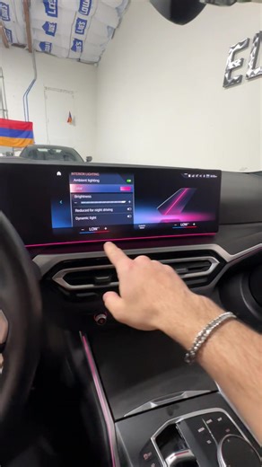 M340i LCI Interior Under Screen Lighting Features