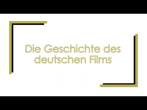 Die Geschichte des deutschen Films