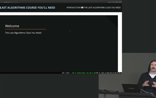 你需要的最后一门算法课程 - The Last Algorithms Course 2022-9