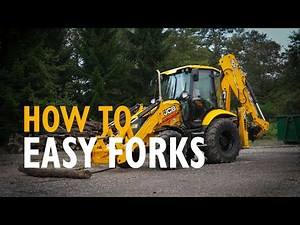 How To: Easy Forks with a JCB Backhoe Loader