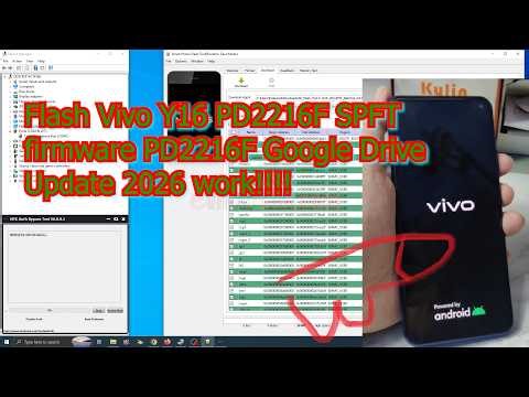 Tutorial Flash Vivo Y16 PD2216F via SP FlashTool Work