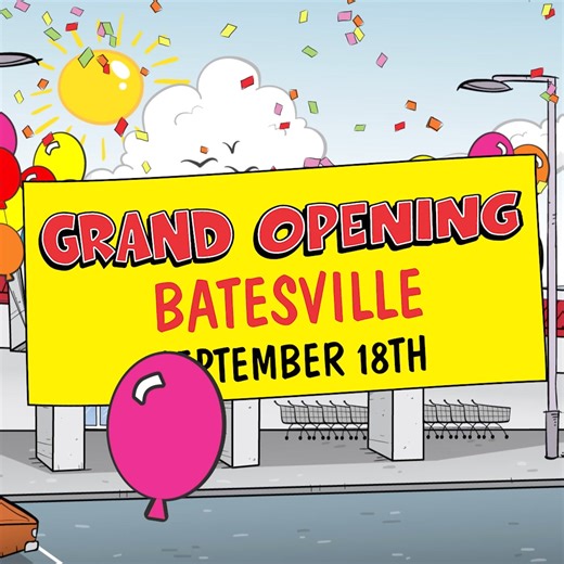Hey folks, we are opening our new store on Wednesday, September 18th at 9 am in Batesville. Find us off St. Louis Street and next to Harbor Freight in the old JC Penny! You'll save up to 70% off the fancy stores' prices on brand-name food, housewares, flooring, books, clothing, bed & bath, toys and so much more! We've got items of all description...and some beyond description! | Ollie's