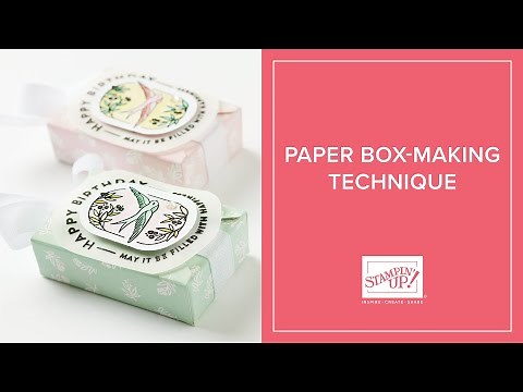 Paper Box-Making Technique | Easy Handmade Gift Packaging with Stampin’ Up!
