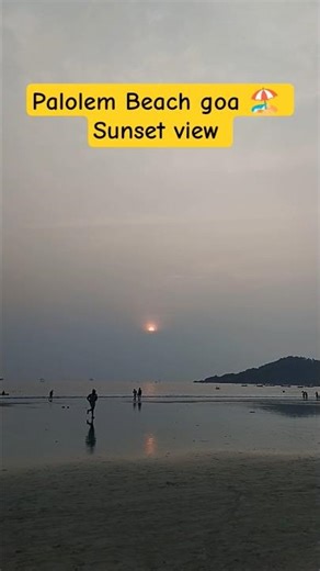 Palolem Beach Goa 🏖️ Sunset View #shorts #short #viral #trending #goa