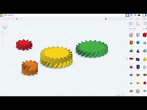 Single and double helical gear | tinkercad | 3D print