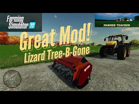 Great mod Farming Simulator 22 Mod - Lizard Tree-B-Gone
