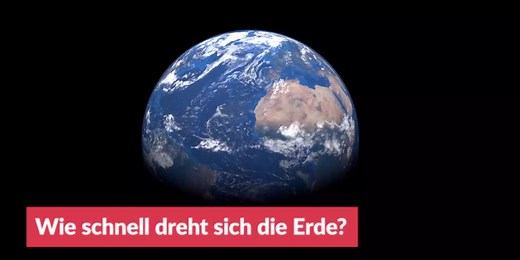 Wie schnell dreht sich die Erde? | Nau.ch