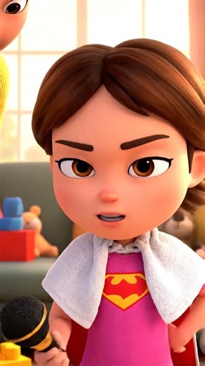 Super Mess Maker in Action! 🦸‍♀️✨ #shortsvideo #littletalks #funny