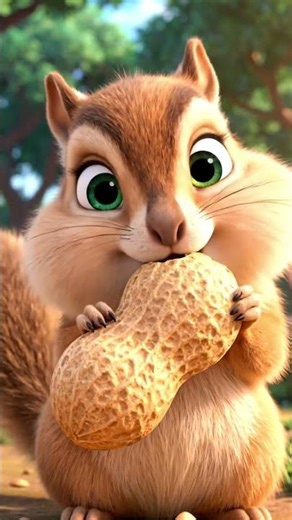 long peanut chewing chipmunk