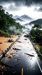 Flash Flood Destroys Mountain Roads in Seconds! | World Disaster