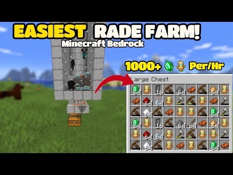 NEW SIMPLE AND EASY RAID FARM in Minecraft Bedrock 26.4+!