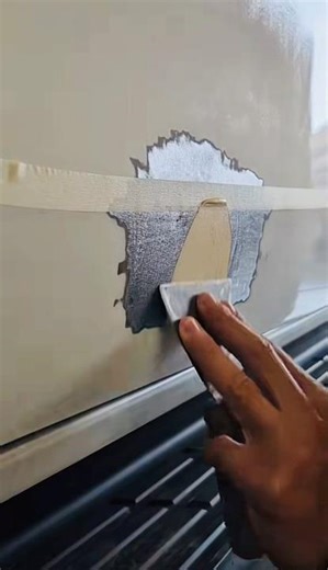 From Damage to Perfect 🚗 Car Door Repair #short