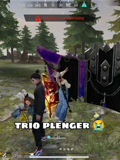jadi trio plenger sama 2 musuh cwe, mlh di ratain sm satu cwe jago😭 #FreeFire #BooyahRamadan #FF