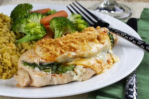 Cheesy Stuffed Herb Chicken
