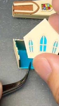 ⛪️本物みたいな教会を作る【2日目】 #ミニチュア #ペーパークラフト #church #tescraft