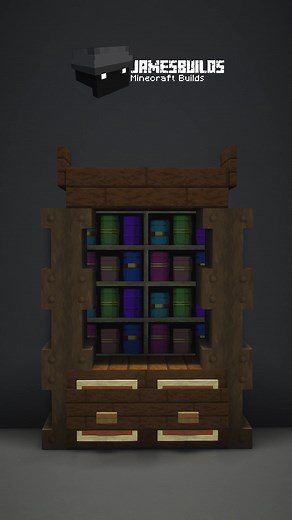 Dark Oak Furniture Minecraft Tutorial